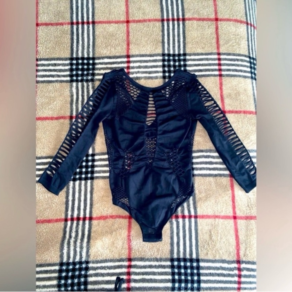 Bodycon black Cut out Bodysuit